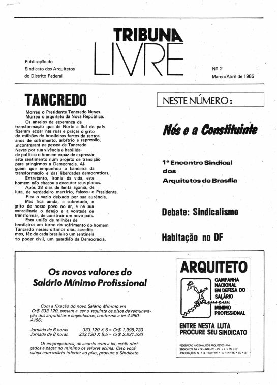 Capa da Tribuna Livre n. 2