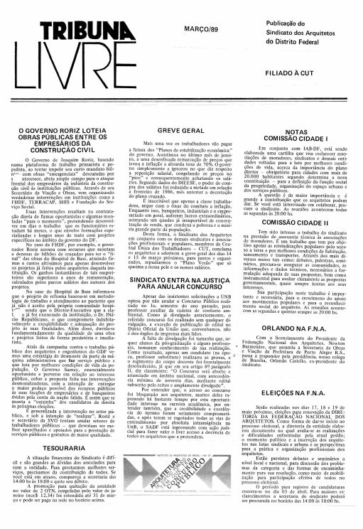 Capa da Tribuna Livre n. 8